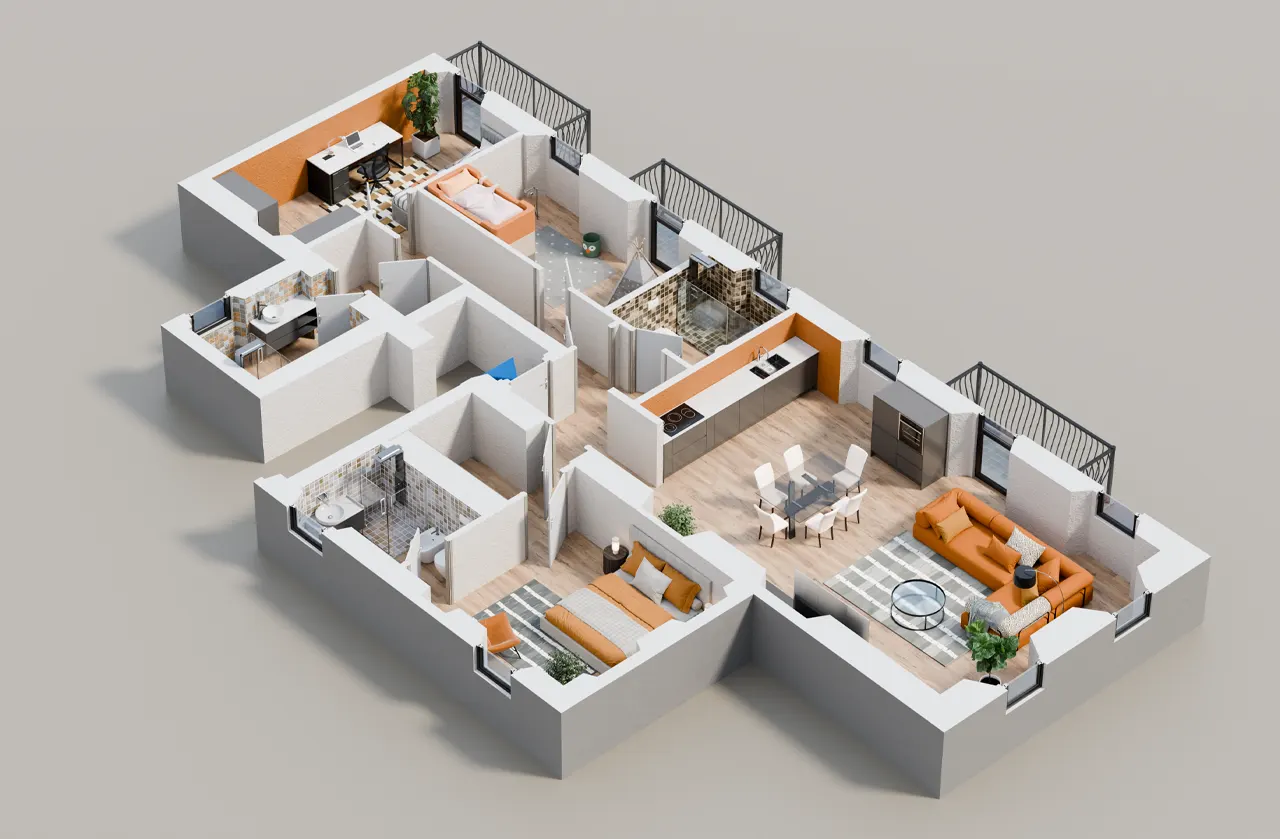 planimetria-3d-quadrilocale-c